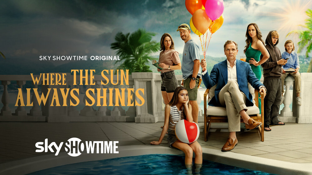 Arte oficial horizontal de la serie Where the Sun Always Shines (SkyShowtime)